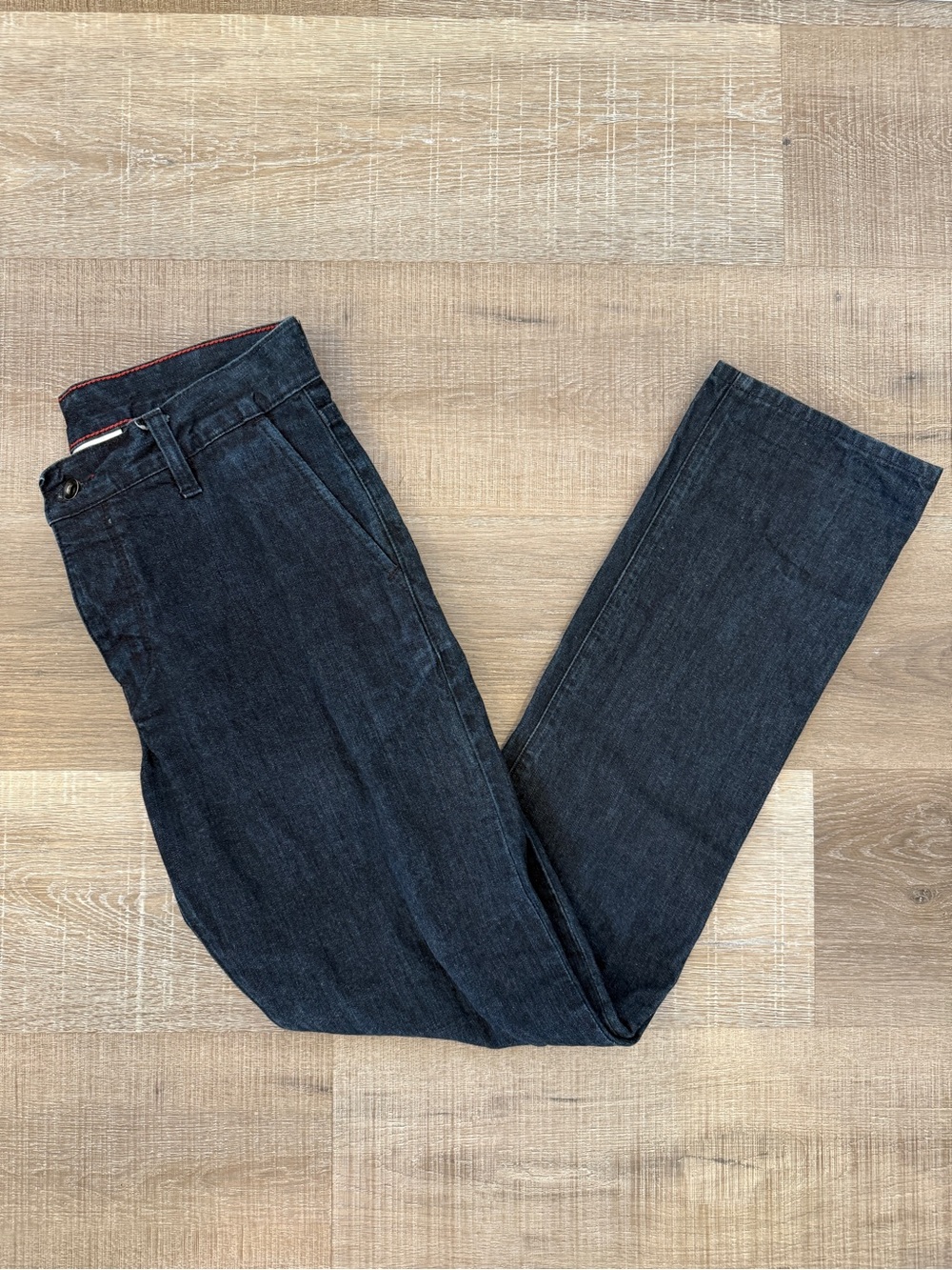 Raleigh Denim Jeans Size 29 White Oak Cone Thin Dark Wash Denim Pants